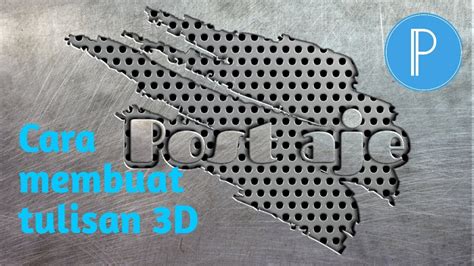 tutorial membuat tulisan 3D keren - YouTube