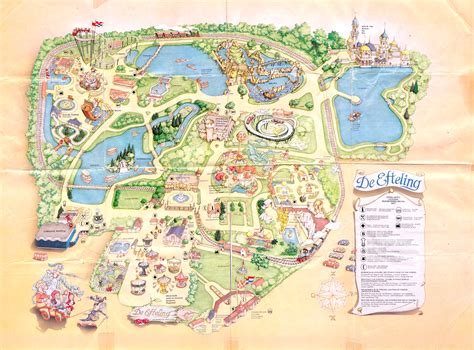 Plattegrond van de Efteling 1986 - 2014 - Vizualism Travel Usa, Europe Travel, Vintage Travel ...