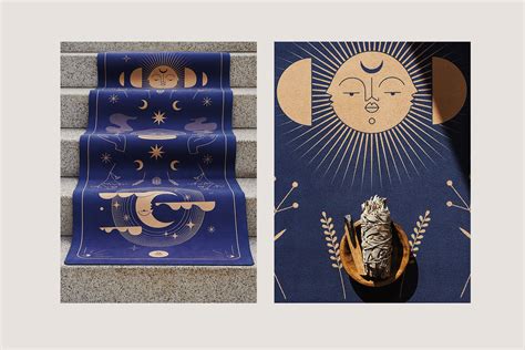 Magic & femininity - Yoga mat designs on Behance