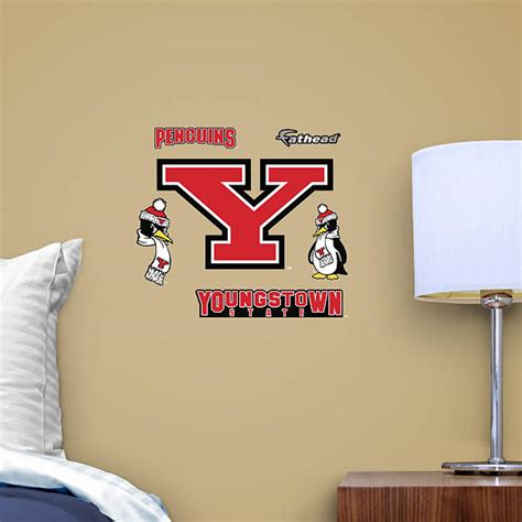 Small Youngstown State Penguins Teammate Logo Decal | Shop Fathead® for Youngstown State ...