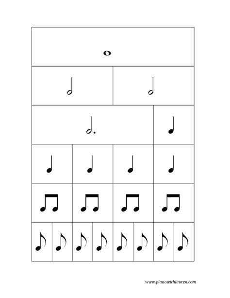 note values sample - Piano with Lauren