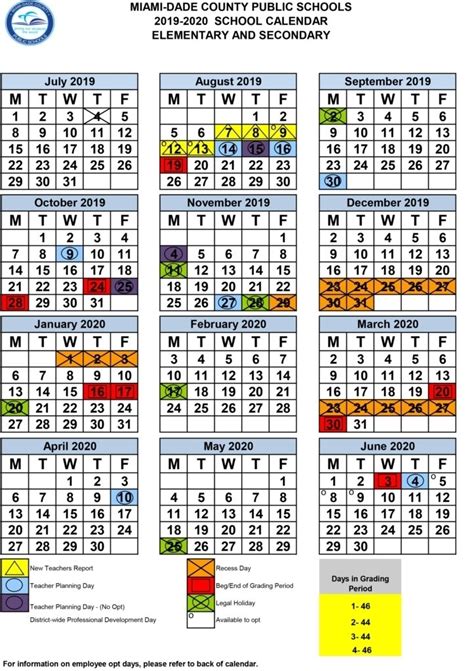 Miami Dade County Calendar 2021 2020 | Qualads