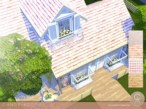 Lana CC Finds - architecturecross: Candy Roofs DOWNLOAD | Mod pin, Sims 4 cc finds, Roof