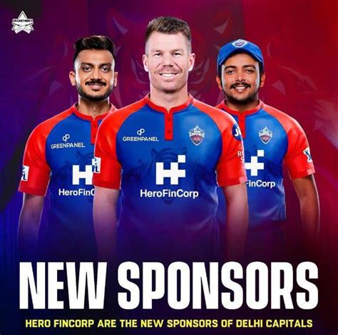 Hero Fincorp likely to be new sponsors of Delhi Capitals : r/delhicapitals