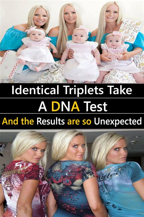 Identical Triplets Take a DNA Test and The Results Are so U... | Celebs, Celebrities, Dna test