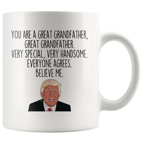 Funny Grandfather Gift for Grandfather Gift Idea, Grandfather Trump Mug, Funny Gag Gift, Coffee ...