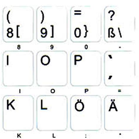 GERMAN NON TRANSPARENT WHITE KEYBOARD STICKERS 11×13 MM | Online-Welcome.com