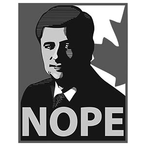 Stephen Harper "Nope" Poster by Bob Preston