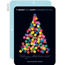Sparkling Bright Business Holiday Cards | Custom holiday card, Corporate christmas cards ...