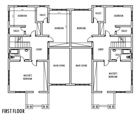 2 Bedroom Semi Detached Bungalow Floor Plans - floorplans.click