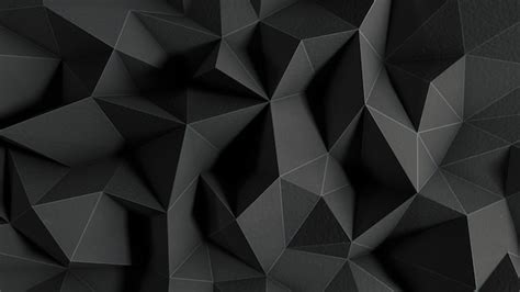 Premium Photo | Abstract black background with polygonal shapes