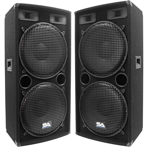 Seismic Audio Pro Audio SA-155.2 Speaker, 500 W RMS - Walmart.com - Walmart.com