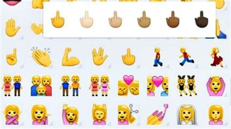 WhatsApp Has Now Introduced Coloured Emoji And There's Def Something Racist About Them ...