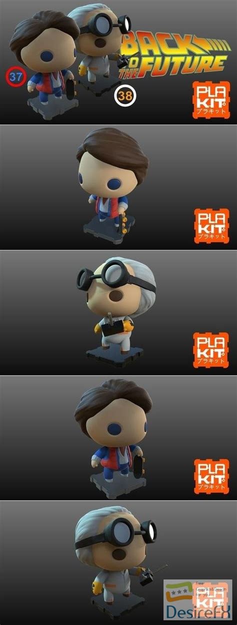 Download Back To The Future Marty and Doc Brown Pack – 3D Print - DesireFX.COM