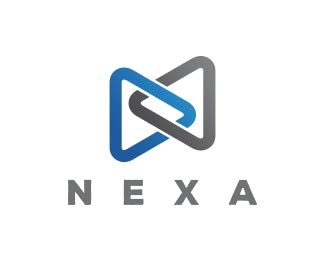 NEXA Logo design - Nexa is an editable sample business logo name. This business logo is made of ...