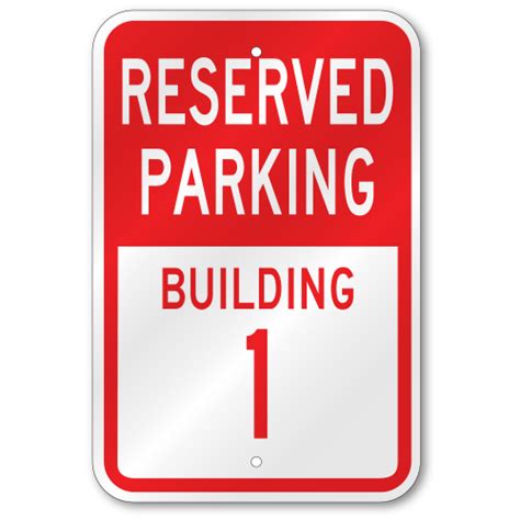 Apartment Building Parking Sign, Outdoor Reflective Aluminum, 80 mil Thick, 12 x 18 | PS171708