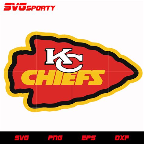 Kansas City Chiefs Logo 2 svg, nfl svg, eps, dxf, png, digital file – SVG Sporty