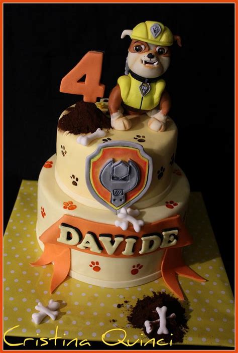 Rubble Paw Patrol cake - Decorated Cake by Cristina - CakesDecor