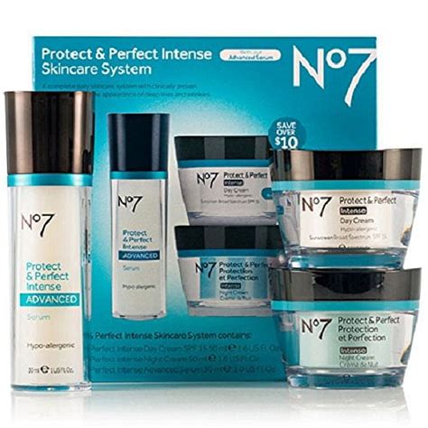 Boots No7 Protect & Perfect Intense Advanced Anti-Aging Skincare Routine Set, Facial Care System ...