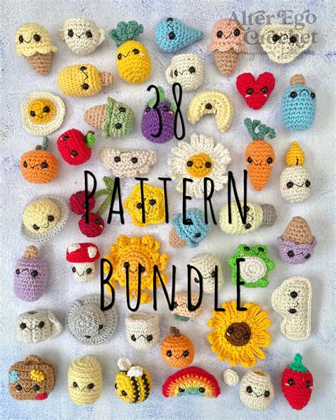 Mini Amigurumi Crochet Pattern Bundle Tiny Small Animal - Etsy