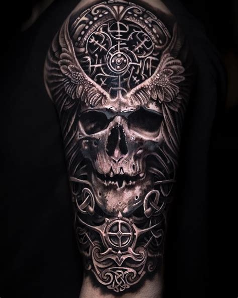 Viking Skull Tattoo Designs