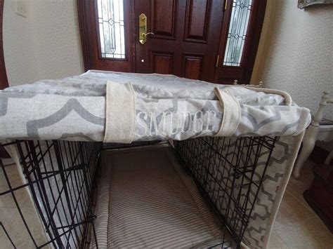 Dog Crate Cover Crate Cover Front Opening Neutral colors | Etsy