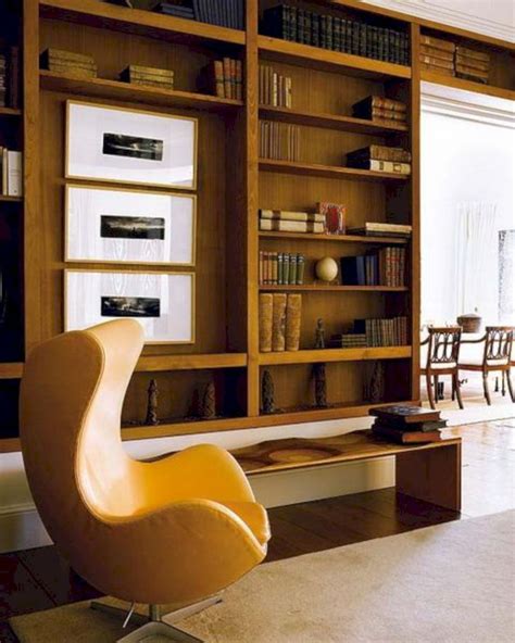 30+ Modern Mid Century Bookcase Design Ideas You Will Love - TRENDHMDCR | Home library design ...