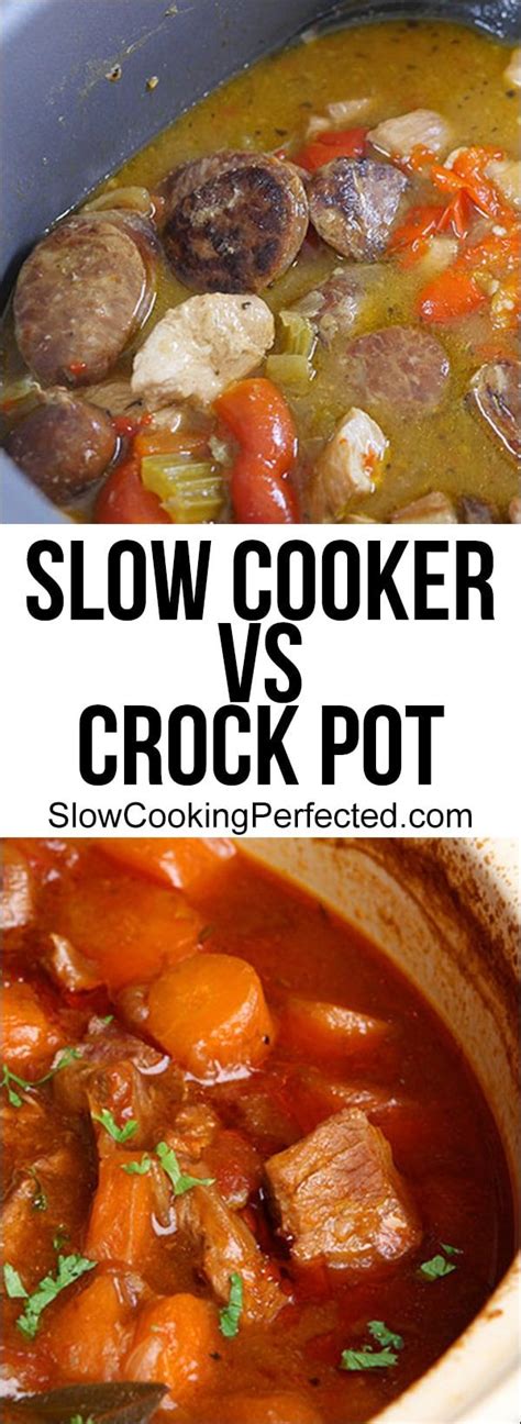 Slow Cooker vs Crock Pot: All You Need To Know! | Crockpot, Slow cooker ...