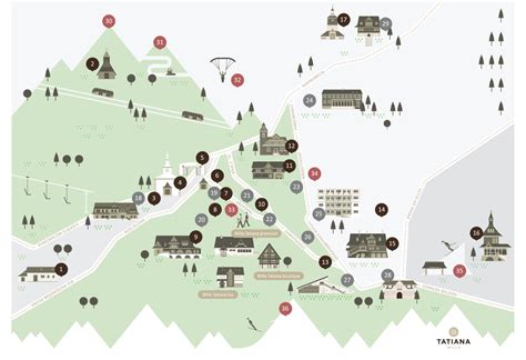 Map of Zakopane { Illustration on Behance