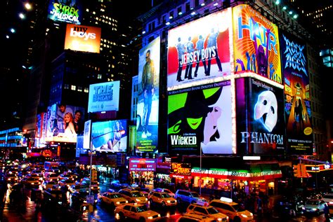 times, Square, New, York, Usa, City, Cities, Neon, Lights, Traffic ...