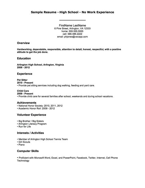 Resume Examples With No Job Experience , #examples #experience #resume #ResumeExamples | Job ...