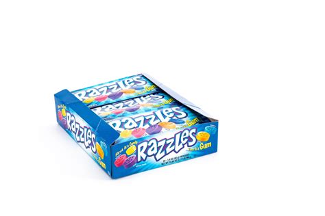 Razzles Candy Gum Assorted Bulk Box (1.4 oz, 24 ct.) – Vintage Candy Co.