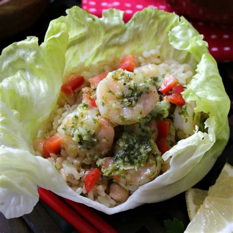 Parsley Lemon Pesto Shrimp Wraps - Healthy World Cuisine Healthy World Cuisine