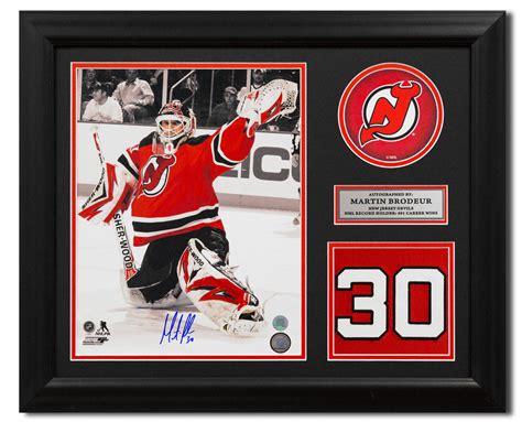 Martin Brodeur New Jersey Devils Signed 20x24 Retired Number Frame ...