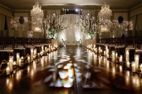 Ceremony Décor Photos - Candlelit + All-White Ceremony Décor - Inside ...