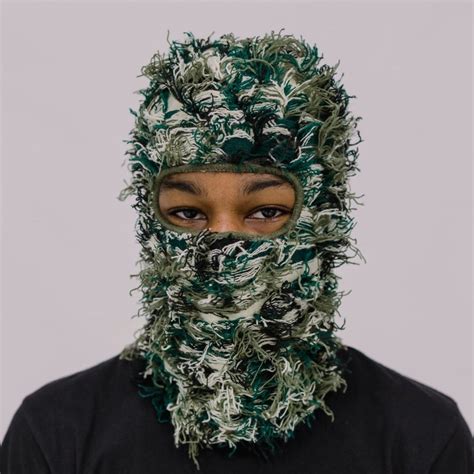 Distressed Knit Pooh Shiesty x DaBaby Ski Mask Knitted Balaclava – Core Essentials