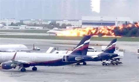 Russia plane crash: Jet explodes into FIREBALL at Moscow - 41 killed in ...