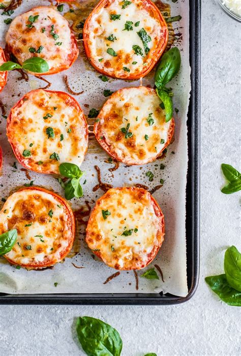 Baked Tomatoes with Mozzarella and Parmesan {VIDEO!}