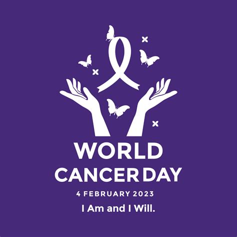 World Cancer Day Campaign logo. World Cancer Day poster or banner ...