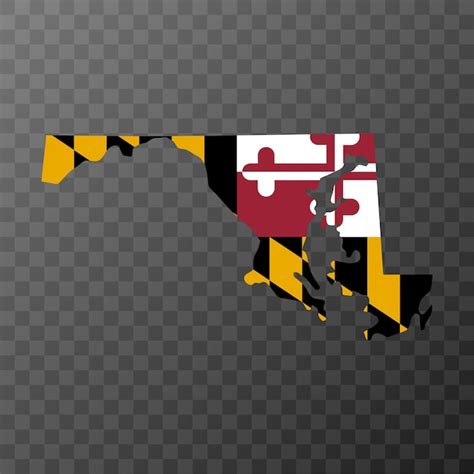 Premium Vector | Maryland state flag vector illustration