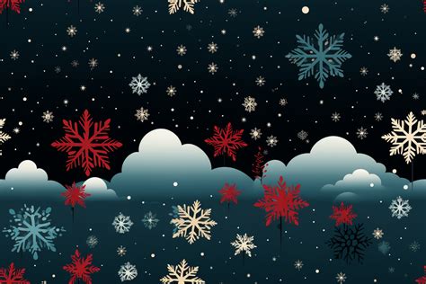 Festive Holiday Winter Abstract Snowflakes Graphic by saydurf ...