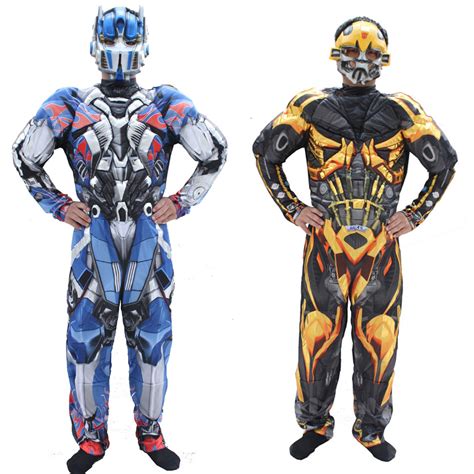 Bumblebee Performance and Optimus Prime Costumes Halloween Cosplay Costumes Transformers Costume ...