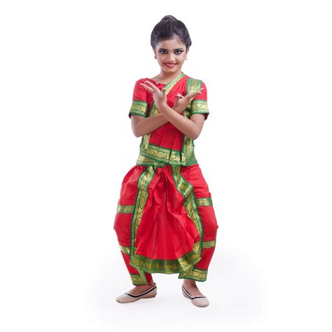 Buy Red Bharatanatyam Dance Dress