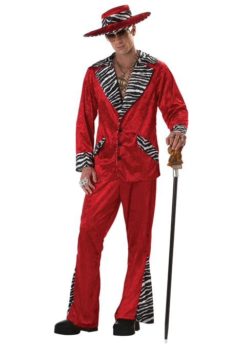 Red Pimp Men's Costume