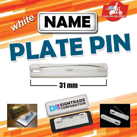 100 pcs Name Tag Pin / Name Plate Pin | Shopee Philippines