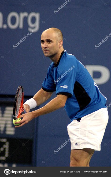 Andre Agassi Open Tennis Tournament Arthur Ashe Stadium Flushing ...