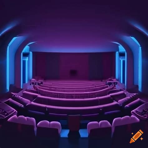 Top view of a modern theater seating