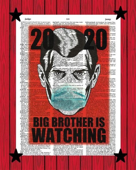 Amazon.com: George Orwell 1984 Big Brother is Watching Wall Decor ...