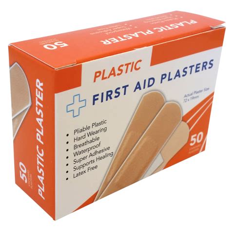 Plasters - Waterproof - Box of 50 - First Aid Kits Online