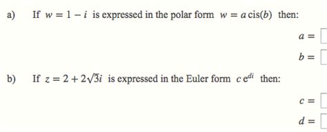 Polar and Euler form - Mathskey.com